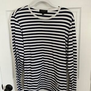 Burberry Striped CREW neck T Shirt Large Men’s